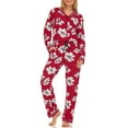 thumbnail image 1 of Flora Nikrooz Ladies Notch Collar PJ Set, 1 of 8