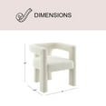 thumbnail image 4 of Mila Boucle Fabric Dining Chair, Assorted Colors, 4 of 10