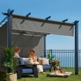 thumbnail image 2 of Coolaroo Sol85 Wand-Operated 8' x 8' Rockpool Outdoor Roller Shade, 2 of 6