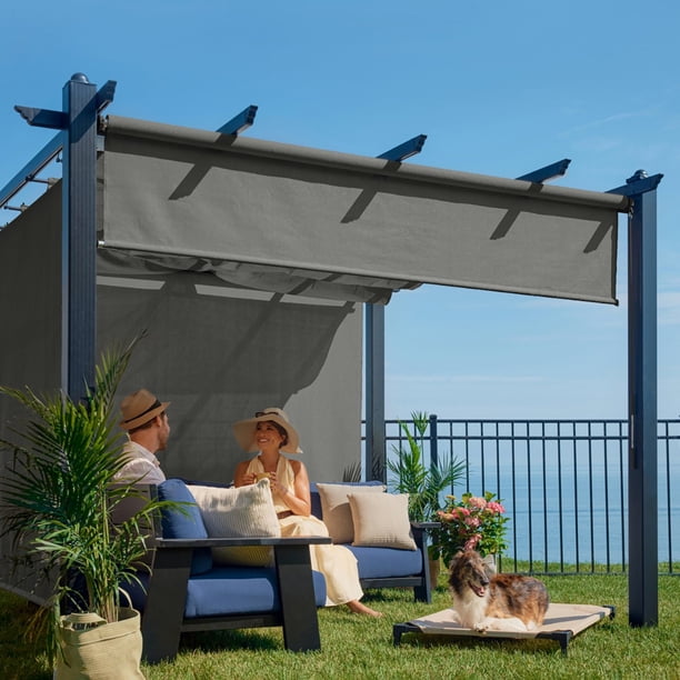 coolaroo outdoor patio umbrellas & shade Roller with Wand creating a comfortable and stylish environment for relaxation or gatherings Coolaroo Outdoor Shade Solutions |