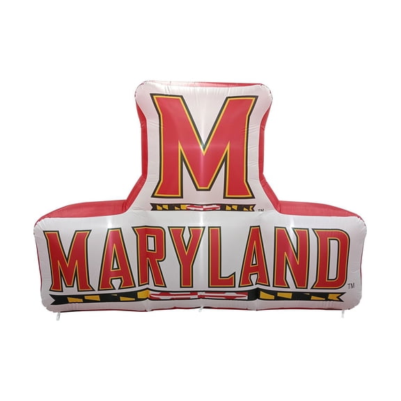 Logo Brands Maryland Terrapins Pre-Lit 7’x10’ Team Inflatable