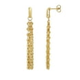 thumbnail image 2 of Diamond Cut Mirror Chain Tassle Earrings in 14K Yellow Gold, 2 of 4