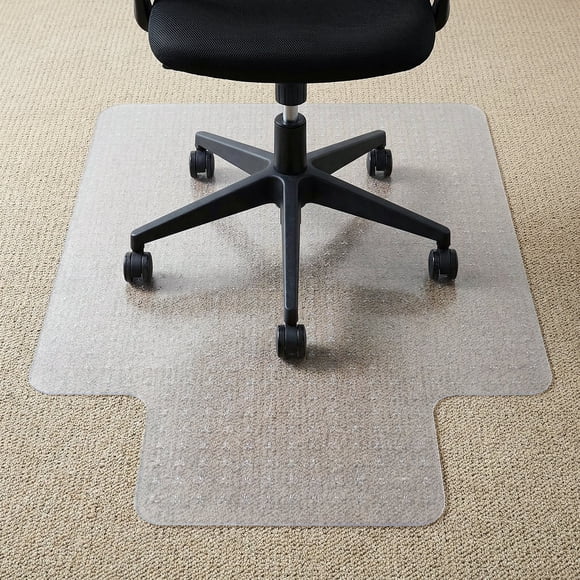 Cleartex TrYlok Vinyl Chair Mat for Carpets up to 1/4", Assorted Sizes & Shapes