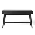thumbnail image 9 of Member's Mark Enzo Writing Desk with 3 Rattan Storage Drawers, Black Finish, 9 of 9