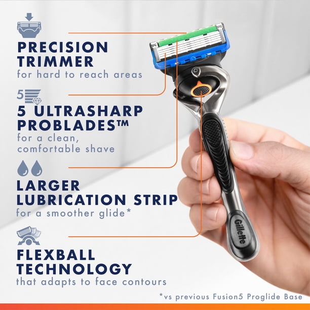 Gillette Fusion5 ProGlide Men's Razor, 1 Handle + 13 Cartridges