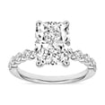 thumbnail image 1 of Lab Created 3.48 CT. T.W. Elongated Cushion Cut Pave Diamond Ring, 1 of 6