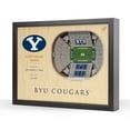 thumbnail image 1 of YouTheFan BYU Cougars 25-Layer Football Stadium View 3D Wall Art, 1 of 5