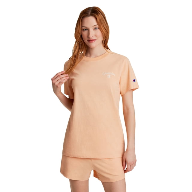 Champion Women's Short Sleeve Varsity Logo T-Shirt