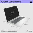 thumbnail image 5 of HP 17.3" Windows Laptop - Full HD IPS Screen - Intel Core i7 - 16GB RAM - 512GB SSD - 2-Year HP Care Pack Warranty with 2-Year Accidental Damage Protection, 5 of 11