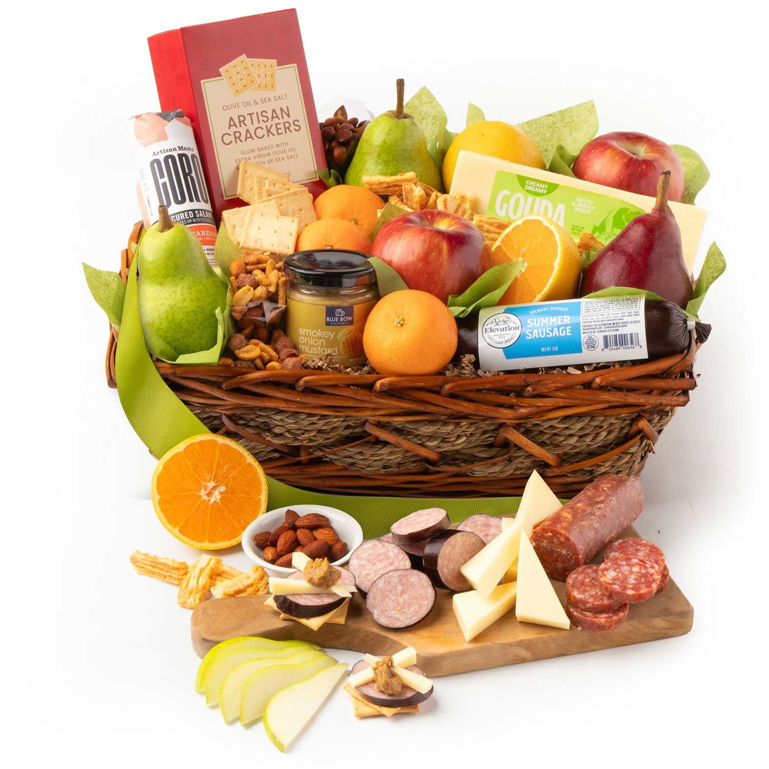 Classic Fruit, Cheese and Salami Gift Basket - Samsclub.com
