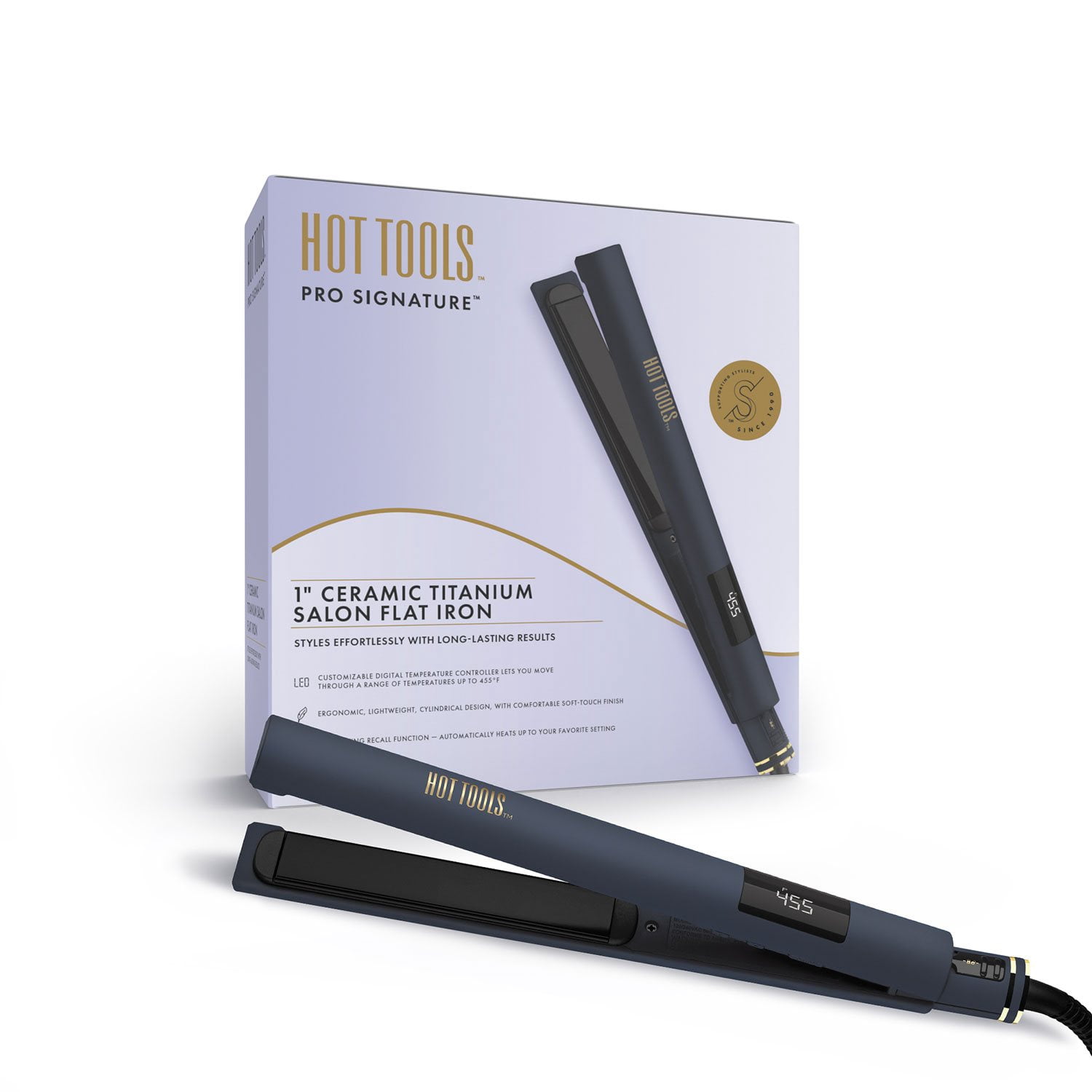 Pro Signature Hot Flat Iron NWT Hot Tools Pro Signature 1-1/2 main image 4