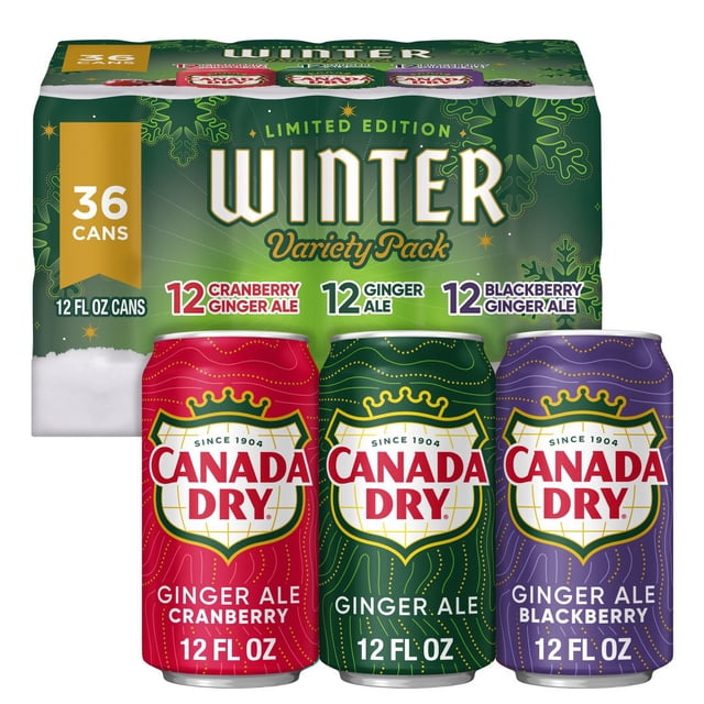 Canada Dry Winter Variety Pack 12 fl. oz., 36 pk.