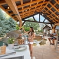 thumbnail image 11 of Range Cedar and Steel Gazebo with Lofted Roof and PowerPort, 11 of 15