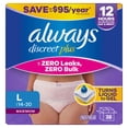 thumbnail image 10 of Always Discreet Plus Underwear for Women, Maximum Protection, Choose Size, 10 of 10