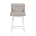 thumbnail image 12 of HH2 Home Upholstered Tapered Back Wood Adjustable Height Swivel Bar Stool, 12 of 19