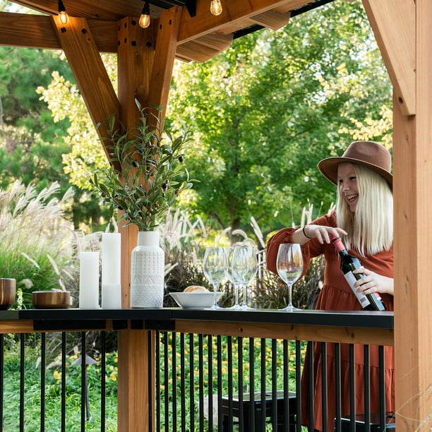 Backyard Discovery 9' x 10' Granada Grill Gazebo with Outdoor Bar