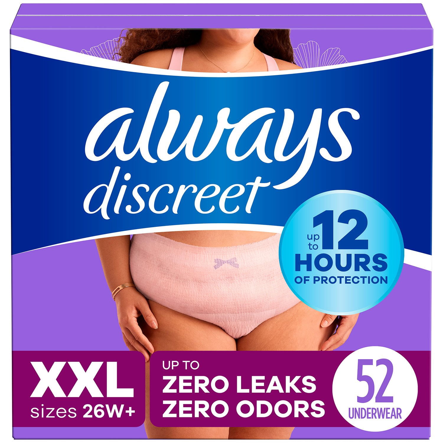 Always Discreet Incontinence Underwear for Women, Maximum, Choose