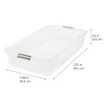 thumbnail image 3 of IRIS USA, 50 Quart Underbed Holiday Wrapping Paper Plastic Storage Container, 3 of 3