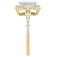 thumbnail image 5 of 1.60 CT.T.W. Emerald, Marquise, and Round Cut Lab Created Diamond Ring in 14K Gold, 5 of 6