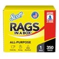 thumbnail image 1 of Scott Rags In a Box, White, All Purpose 350 Sheets/Box, 1 of 6