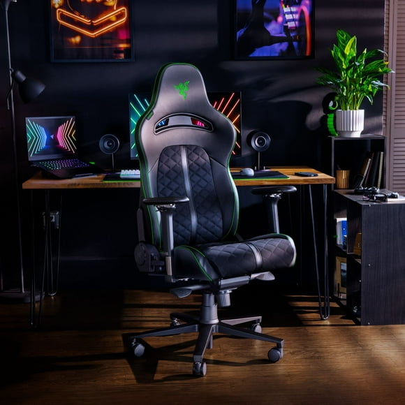 Razer Leatherette Enki X Gaming Chair Leet Edition, Black