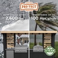 thumbnail image 26 of Backyard Discovery Luxury Galvanized Steel Covered Outdoor Kitchen w/ Grill & Pizza Oven, 26 of 26
