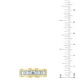 thumbnail image 5 of 0.96CT. T.W. Round Cut 5-Stone Mens Diamond Band in 14K Gold, 5 of 7