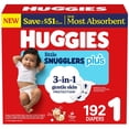 thumbnail image 3 of Huggies Little Snugglers Plus Baby Diapers, Size 1-2, 3 of 12