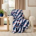 thumbnail image 1 of Member's Mark Red, White & Blue Lounge Throw Collection, 60" x 70", 1 of 7