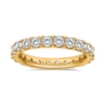 thumbnail image 1 of Round Cut Lab Created Diamond Eternity Band in 18K Yellow Gold, 1 of 4