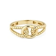 thumbnail image 2 of Twisted Interlocking Ring in 14K Gold, 2 of 5