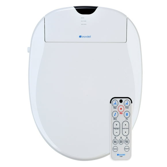 Brondell Advanced Bidet Toilet Seat with Bonus Filter, Elongated or Round