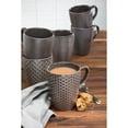 thumbnail image 4 of Ceramic Textured Mugs, Set of 6 (Assorted Colors), 4 of 4