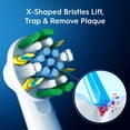 thumbnail image 2 of Oral-B FlossAction Electric Toothbrush Replacement Brush Heads, 10 ct., 2 of 8