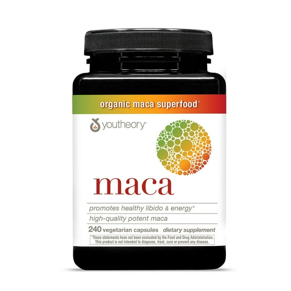 Youtheory Organic Maca Capsules, 240 ct.