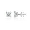 thumbnail image 4 of Lab Created 2.00 CT. T.W. Fancy Cut Diamond Stud Earrings in 18K Gold, 4 of 8