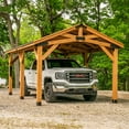 thumbnail image 1 of Backyard Discovery Norwood Cedar Gazebo with PowerPort, Choose Size, 1 of 15