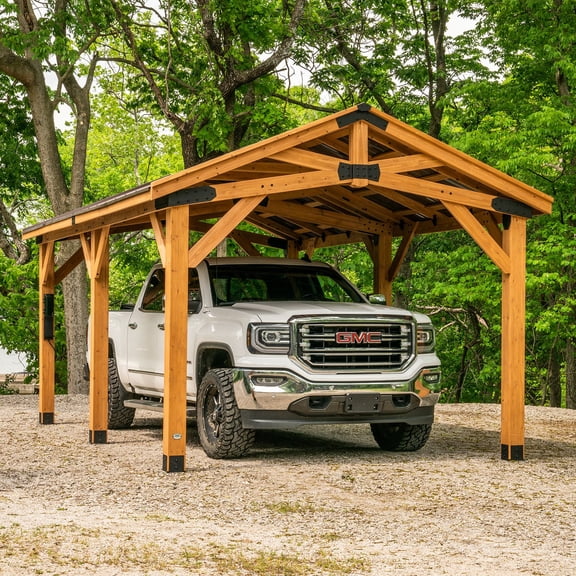 Backyard Discovery Norwood Cedar Gazebo with PowerPort, Choose Size