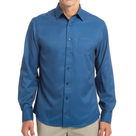 Nick Graham Men's Performance Long Sleeve Woven Sport Shirt