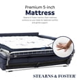 thumbnail image 4 of Stearns & Foster Turnberry Queen Sofa Bed with 5" Memory Foam Mattress, 4 of 9