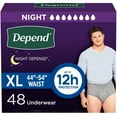 thumbnail image 1 of Depend Night Defense Adult Incontinence Underwear for Men - Choose Your Size, 1 of 8