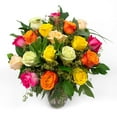 thumbnail image 1 of Member's Mark Roses and Greenery Vase Arrangement, choose color and stem count, 1 of 4