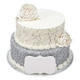 thumbnail image 1 of Shimmering Elegance Two-Tier Cake, Silver, 1 of 1