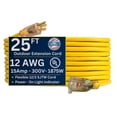 thumbnail image 1 of US Wire and Cable 12/3 Gauge Lighted Heavy Duty SJTW General Purpose Extension Cords 25', 50' and 100', 1 of 5