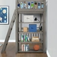 thumbnail image 7 of Maxson Twin Loft Bed With Desk And Bookshelf, Gray Finish, 7 of 13