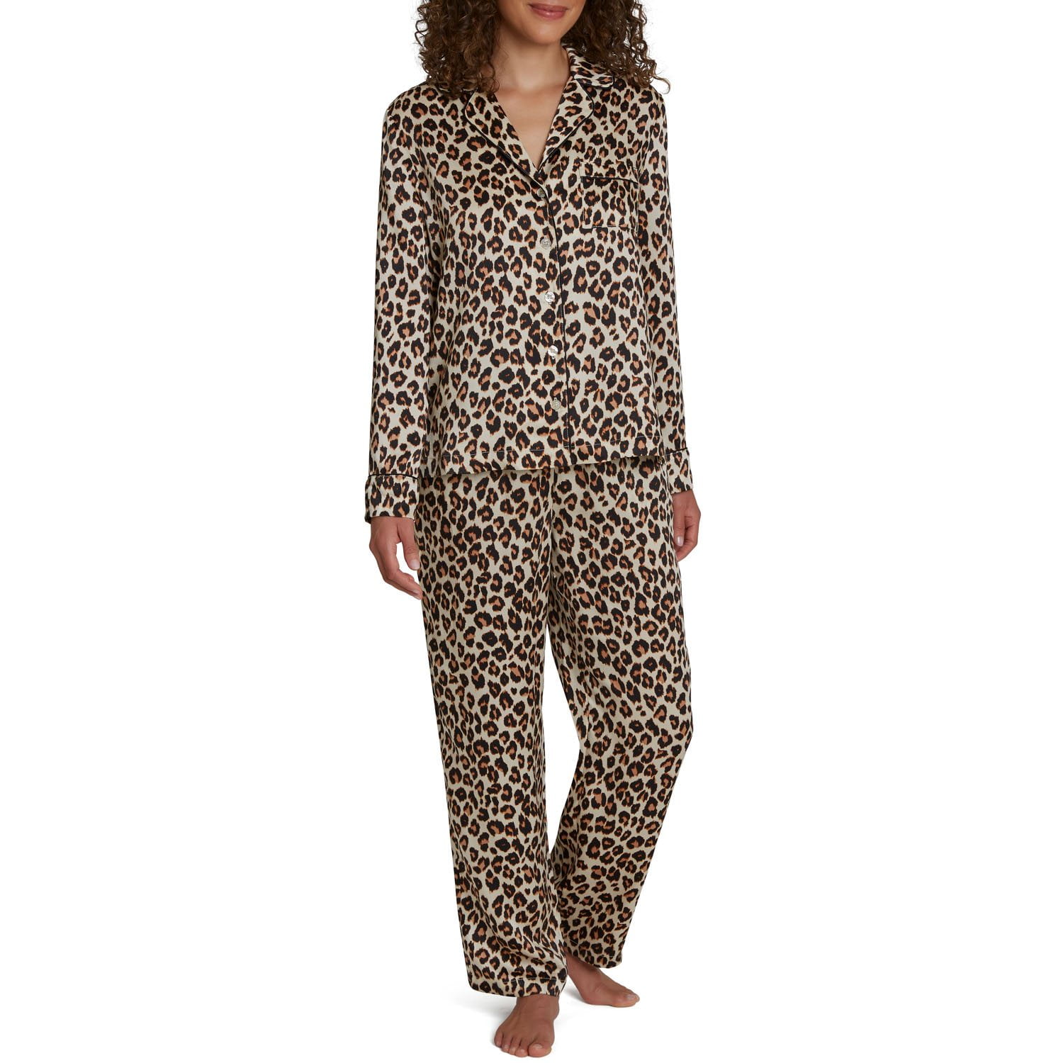 LOFT Women's Satin Notch Collar Pajama Set