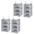 thumbnail image 1 of We Think Storage Set of 4 Attachable Three-Shelf Hanging Closet Organizers, Assorted Colors, 1 of 6