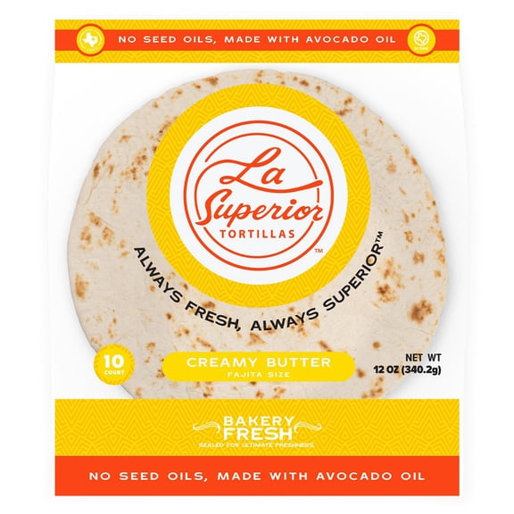 La Superior Creamy Butter 6" Fajita Tortillas, 10 ct.