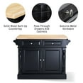 thumbnail image 5 of Crosley Furniture Oxford Butcher Block Kitchen Island with Microwave Stand, Storage Shelves, and Drawers, 5 of 11