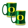 thumbnail image 1 of Logo Brands Oregon Ducks 14oz Relief Mug Set, 1 of 5